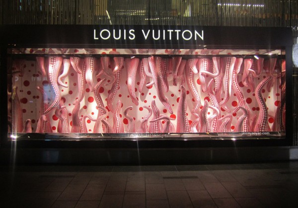Yayoi Kusama Window Display, Louis Vuitton